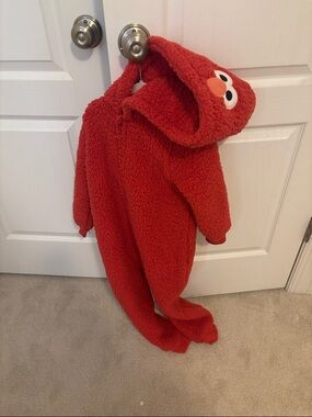 Elmo Sherpa Hooded Onesie